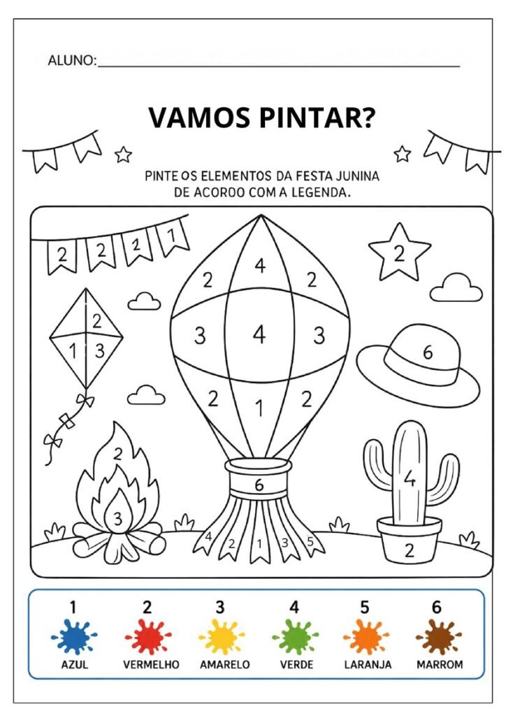 Atividades juninas educação infantil prontas pdf página 3